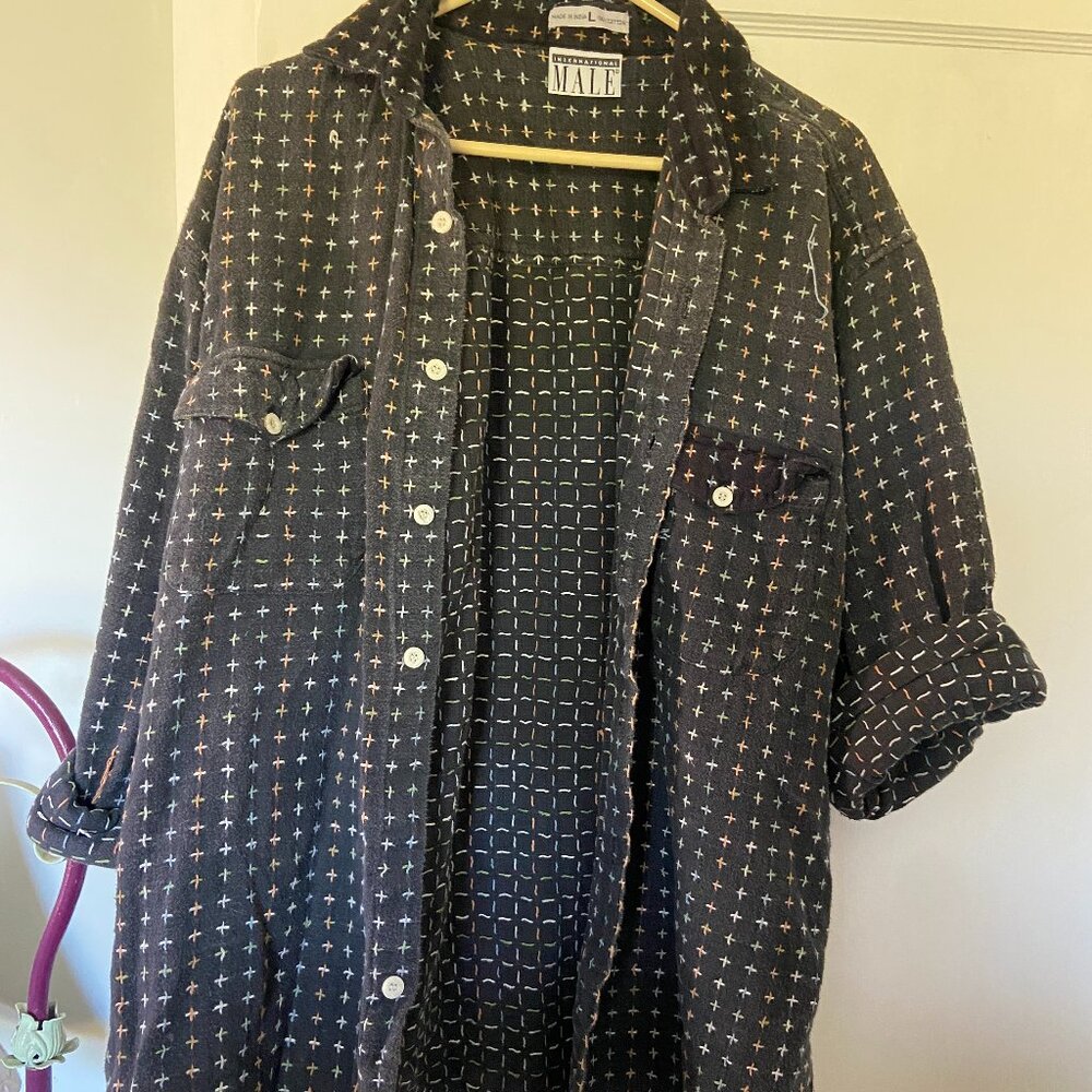 Checkered Gray Cotton Flannel